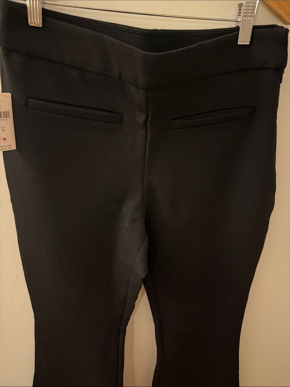 Anthropologie NWT - Black Flared Dress Pants - Picture 2 of 5